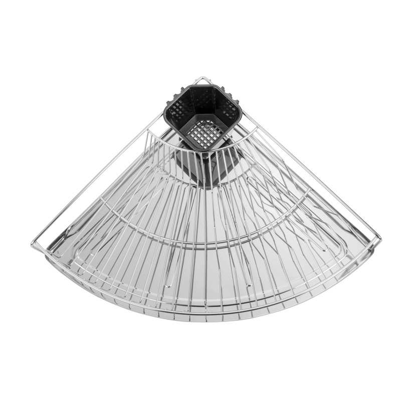 Wenko Inc Corner Stainless Steel Countertop Dish Rack & Reviews Wayfair